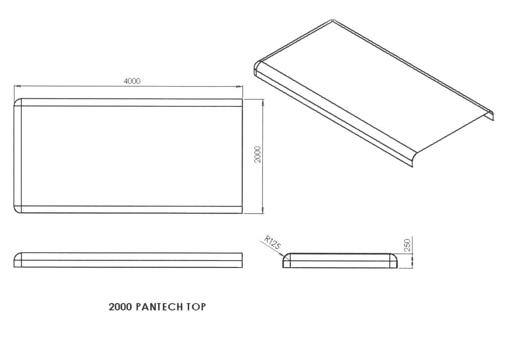 2000mm Pantech / Angle Load / Gooseneck Roof