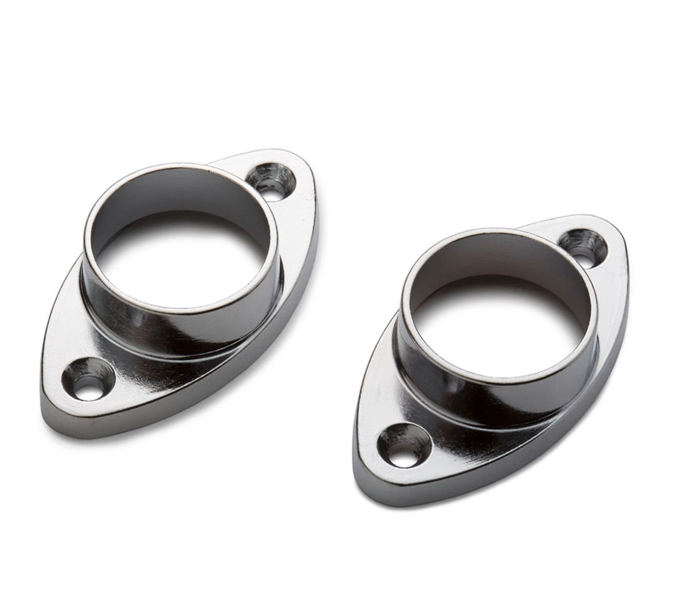 Chrome Shower Rod with Chrome Oval flange
